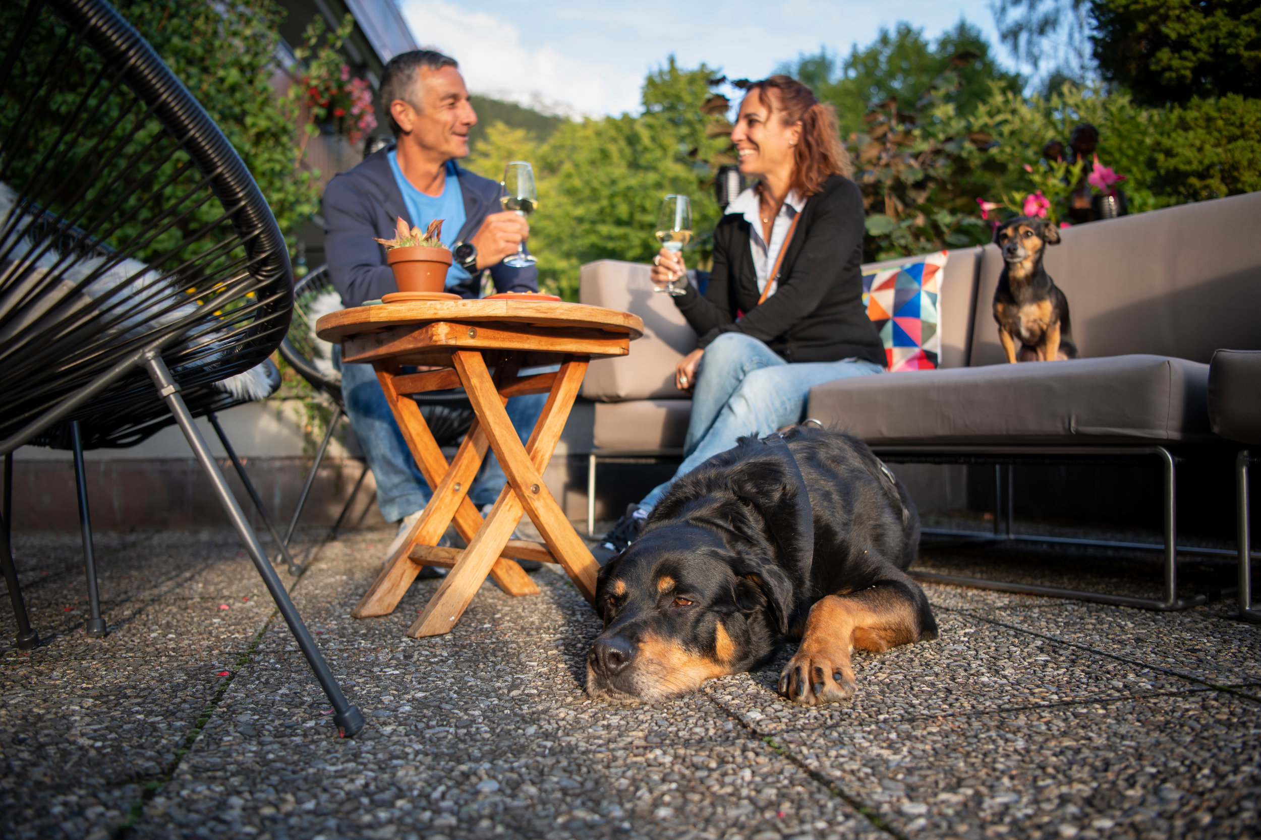 Terrasse - Hundefreundliches Sunstar Hotel Klosters